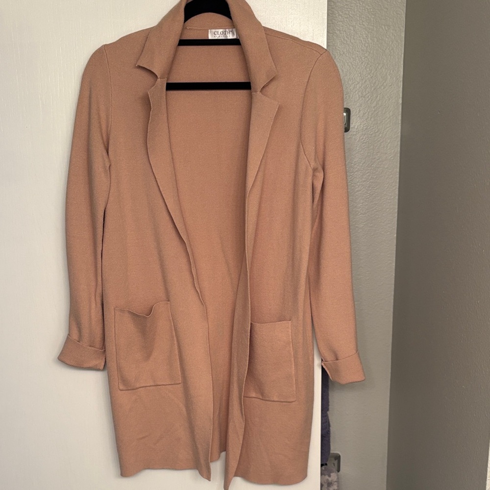 Women's Tan Sweater Cardigan